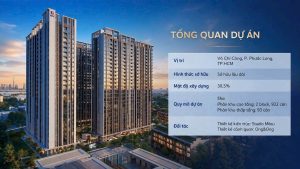 Phối cảnh hai tòa tháp và infographic tổng quan dự án Imperia Sensa Park