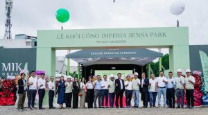 Cổng chào lễ khởi công Imperia Sensa Park ngày 6/8/2026 tại TP.HCM