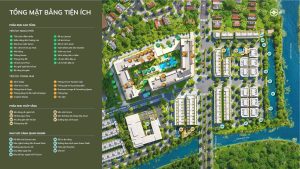 Sơ đồ tổng mặt bằng tiện ích dự án Imperia Sensa Park