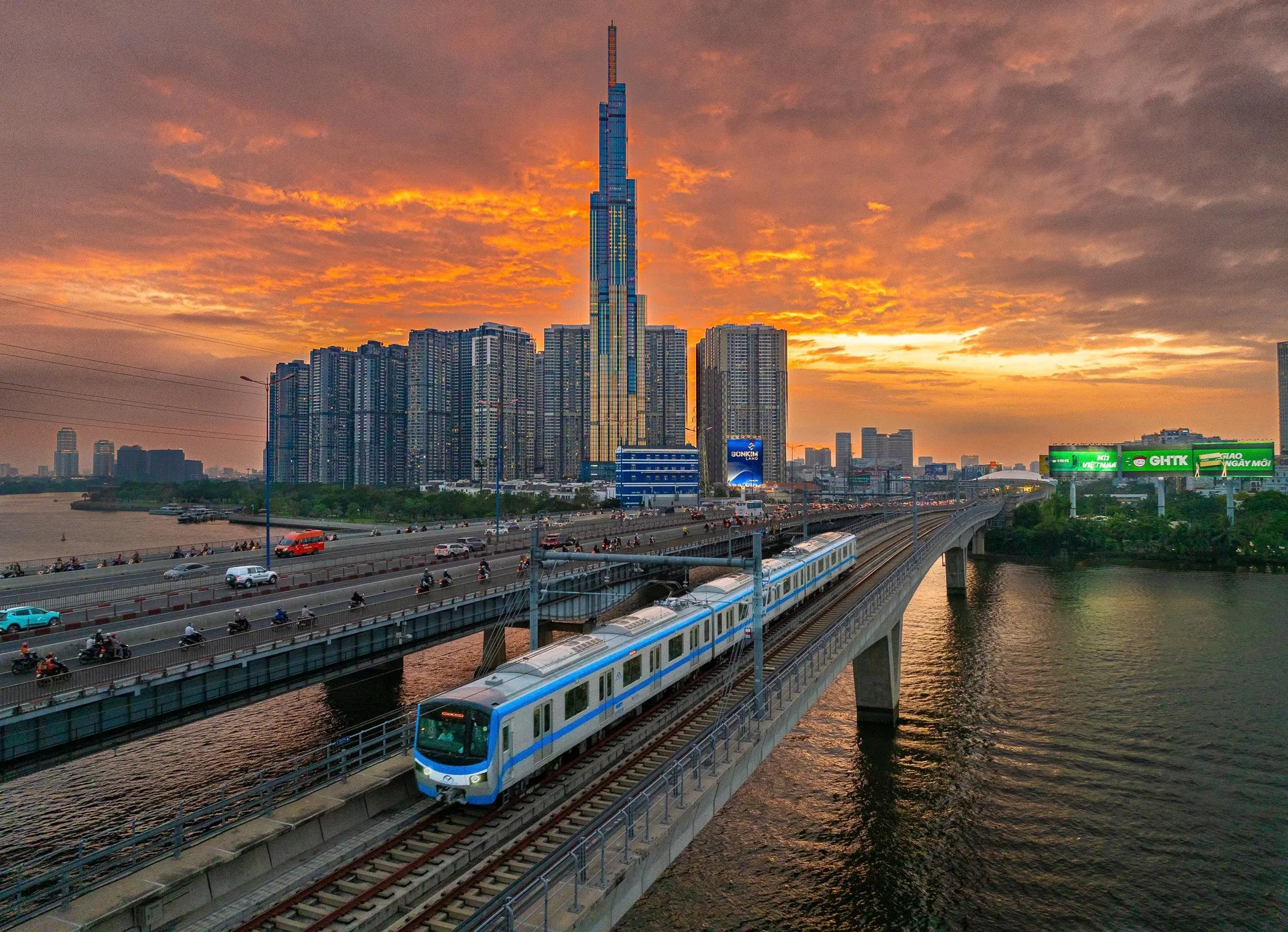 Tuyến Metro số 1 di chuyển qua khu Đông, khu vực đang phát triển theo mô hình TOD